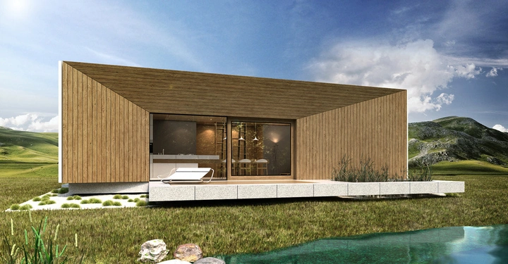 Galerie-Bild 4: "Microloft" von Lumar Haus, einem slowenischen Hersteller hochwertiger Fertighäuser, gibt es in verschiedenen Größen von 48 bis 69 Quadratmeter. Das Konzept "Mobiles Wohnen, nachhaltig und flexibel" wird hier voll erfüllt. Infos unter www.microloft.at