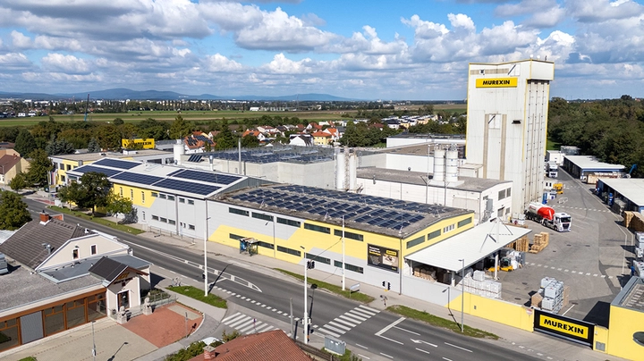 Vogelperspektive auf das Murexin Werk in Wiener Neustadt