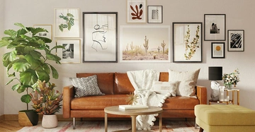 Bei der Kantenhängung werden Bilder an einer imaginären Line ausgerichtet.