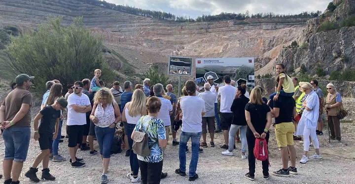 Galerie-Bild 5: Ein Höhepunkt - die Tour in den Steinbruch Dürnbach.