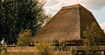 Reethaus von Architektin Monika Gogl am Campus Flussbad in Berlin