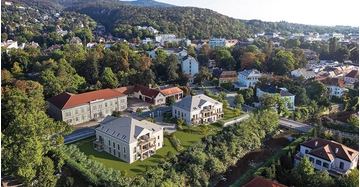 Vogelperspektive auf das Bauprojekt HELENE in Baden