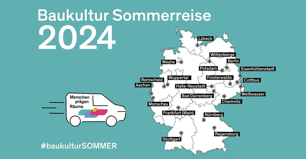Reiseplan der Baukultur Sommerreise 2024