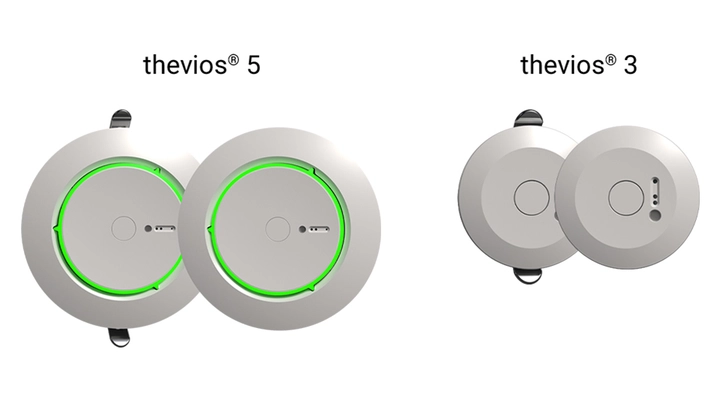thevios® 5 und thevios® 3 – Multifunktionale Deckensensorik für die Einzelraumregelung