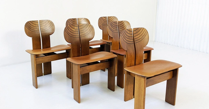 Galerie-Bild 8: Der Africa Chair ist ein ikonisches Designstück, das 1975 von Afra und Tobia Scarpa entworfen wurde und heute als Re-Edition von Tacchini erhältlich ist. Das Design steht beispielhaft für die Verbindung von traditioneller Handwerkskunst mit moderner Formensprache und Funktionalität.&nbsp;