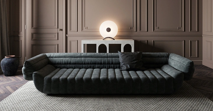 Galerie-Bild 5: Ob indirekte Beleuchtung dank LED-Leisten, integrierte Spotlights oder moderne Wandleuchte: Zusammen mit der passenden Beleuchtung lässt sich Stuck besonders schön inszenieren. Netter Nebeneffekt: Hinter den Zierprofilen lassen sich die unliebsamen Kabel verstecken.