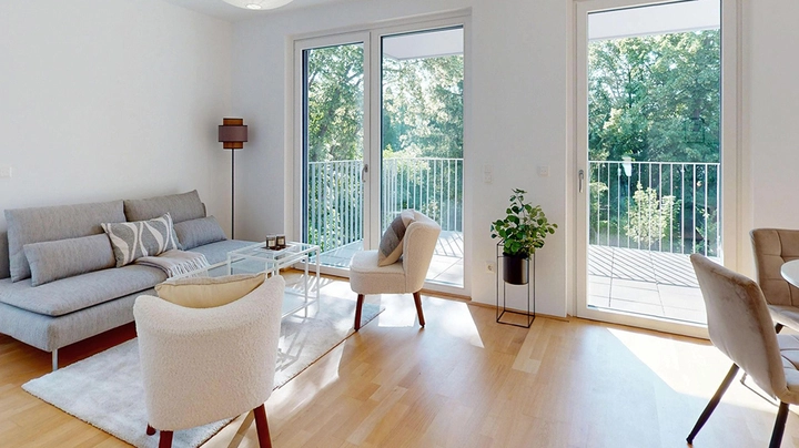 Galerie-Bild 3: Wohnzimmer mit Balkon